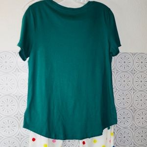 Old Navy Matching Pajama Set/ Cotton Top & Flannel Bottoms